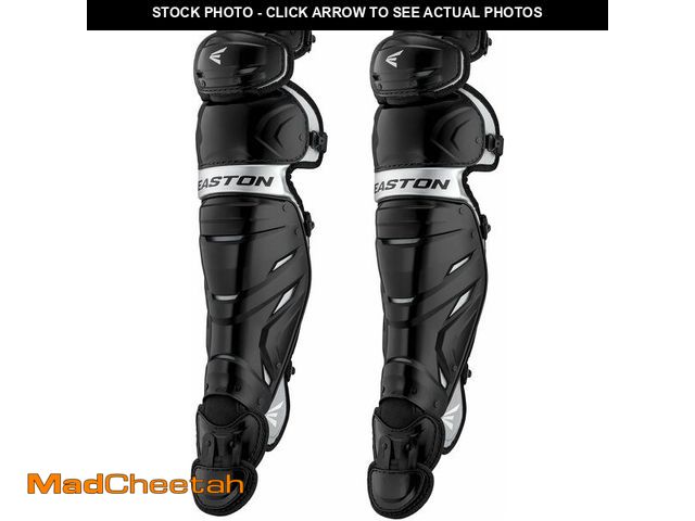 Lot 74-12543998 - Easton | ELITE X Catcher's Leg Guards | Youth | BLACK - UNUSED