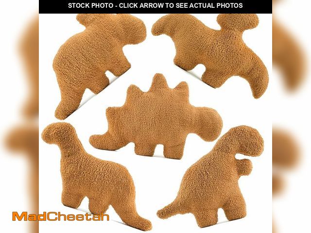 Lot 74-14422599 - 5 Packs Dino Nugget Pillow Plush, Large Dinosaur Chicken Nugget Pillow Stuffed Animal Plush Toy, Din...