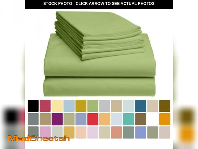 Lot 74-12412121 - LuxClub Collection Wrinkle-Free Cooling Sheet Set or Pillowcases, Green - UNUSED