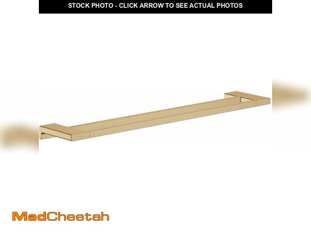 Lot 74-13844591 - hansgrohe AddStoris Double Bath Towel Rail in Brushed Bronze 1-inch Accessories in Brushed Bronze, 4...
