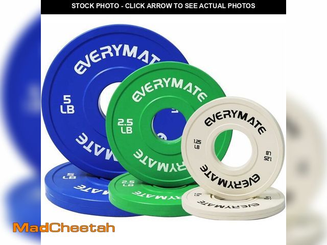 Lot 74-13568824 - EVERYMATE Change Weight Plates:1.25LB 2.5LB 5LB Set Fractional Plate Olympic Bumper Plates Set for S...