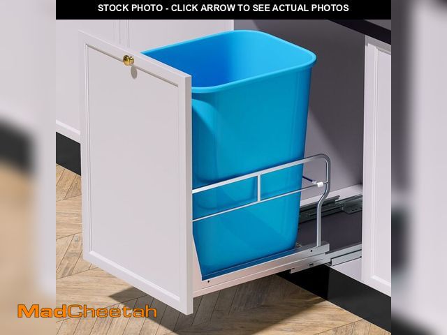 Lot 74-14268558 - Insputer Pull Out Trash Can Under Cabinet with Soft-Close Slides, Heavy Duty Under Sink Trash Can Ki...