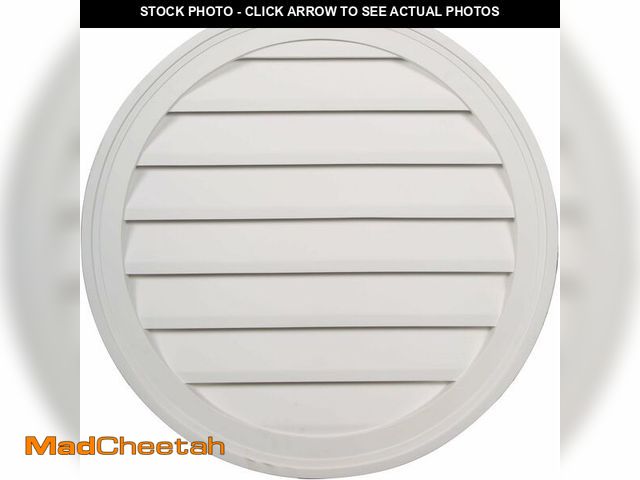 Lot 74-12695529 - Ekena Millwork 24"W x 24"H x 1"P, Round Gable Vent Louver, Non-Functional - UNUSED