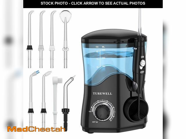 Lot 74-12718170 - TUREWELL Water Dental Flosser for Teeth/Braces, Water Teeth Cleaner 8 Jet Tips and 10 Pressure Level...