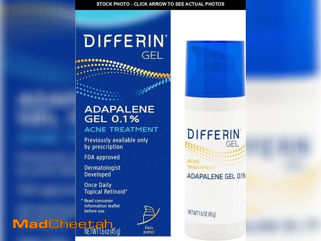 Lot 74-12325467 - Differin Acne Treatment Gel, 90 Day Supply, Retinoid Treatment for Face with 0.1% Adapalene, Gentle ...