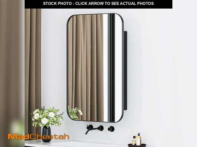 Lot 74-14353131 - Dalattin Metal Bathroom Medicine Cabinet with Mirror, Recessed or Wall Mounted Storage Organizer, 16...