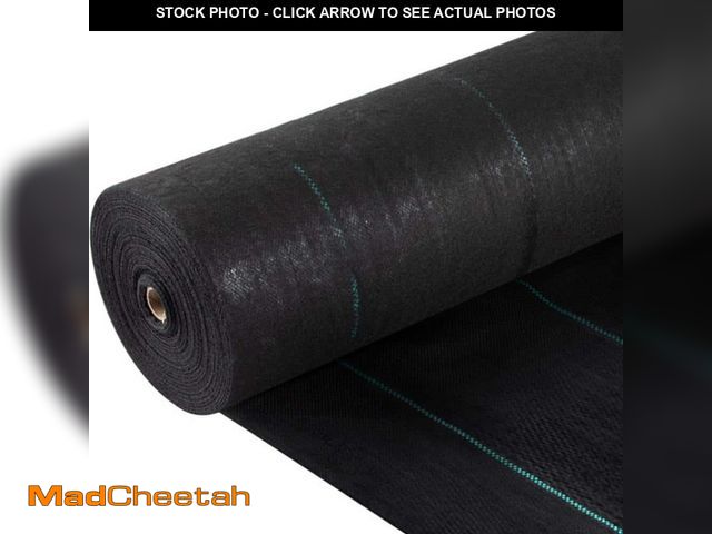 Lot 74-12835699 - VEVOR 5 ft. x 250 ft. Weed Barrier Landscape Fabric 5 oz. Heavy-Duty PP Material Premium Woven Groun...