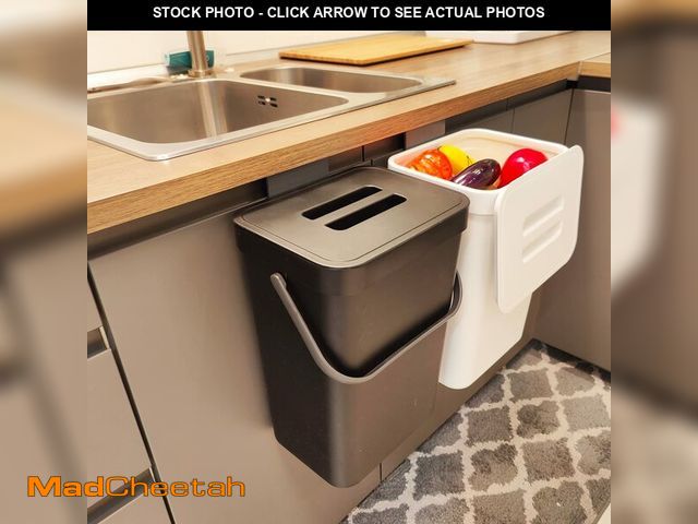 Lot 74-12607819 - stonespace Under Sink Trash CanÃ¯Â¼ÅKitchen Compost Bin, Diaper Pail, 3.2 Gallon/12L Hanging Garbag...