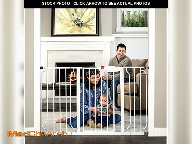Lot 74-12366283 - Regalo Easy Step 49-Inch Extra Wide Baby Gate, Includes 4-Inch and 12-Inch Extension Kit, 4 Pack of ...