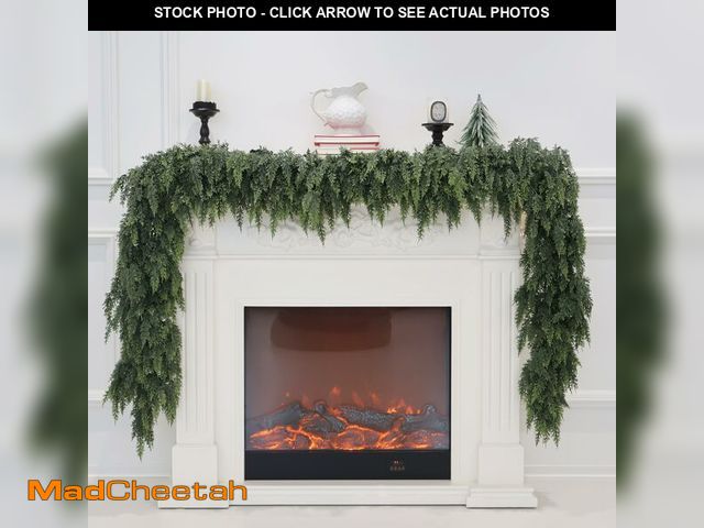 Lot 74-12970663 - Christmas Cedar Garland Artificial Real Touch Thickness Realistic Greenery Pine Garland for Mantle F...
