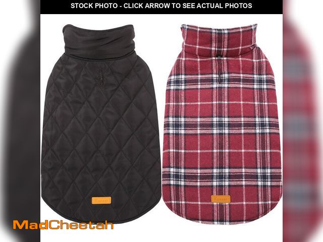 Lot 74-13544987 - Kuoser Warm Dog Coat, Waterproof Dog Jacket for Extra Large Dogs, Adjustable Durable XL Doggie Winte...