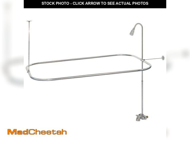 Lot 74-14222810 - EZ-FLO 2-Handle Claw Foot Freestanding Tub Faucet Unit in Chrome - UNUSED