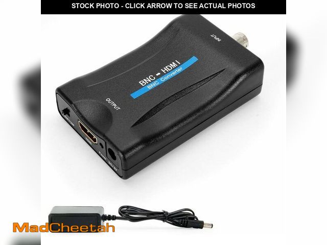 Lot 74-13709415 - CVBS BNC to HDMI Converter, Composite BNC and Audio Input to HDMI Output Adapter with 720P/1080P Swi...