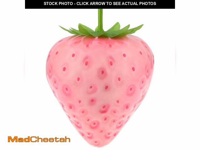 Lot 74-14386946 - Woration 13inch Plastic Fake Oversize Pink Strawberry Artificial Fruit Decoration Realistic Prop for...