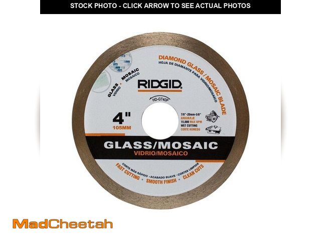 Lot 74-14584743 - RIDGID 4 in. Glass Tile Blade HD-GT40P - USED