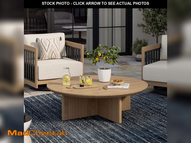 Lot 74-14291864 - PEAK HOME FURNISHINGS Sereno Round Aluminum Outdoor Coffee Table - UNUSED