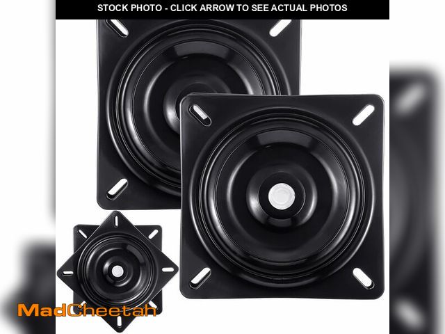 Lot 74-14215465 - Yaocom 2 Pcs 7 Inch Boat Seat Swivel Base Swivel Plate Replacement Square 360-degree Flat Seat Mount...