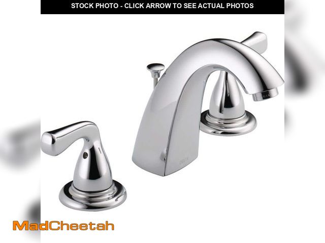 Lot 74-13001560 - Delta Foundations 8 in. Widespread 2-Handle Bathroom Faucet in Chrome - UNUSED