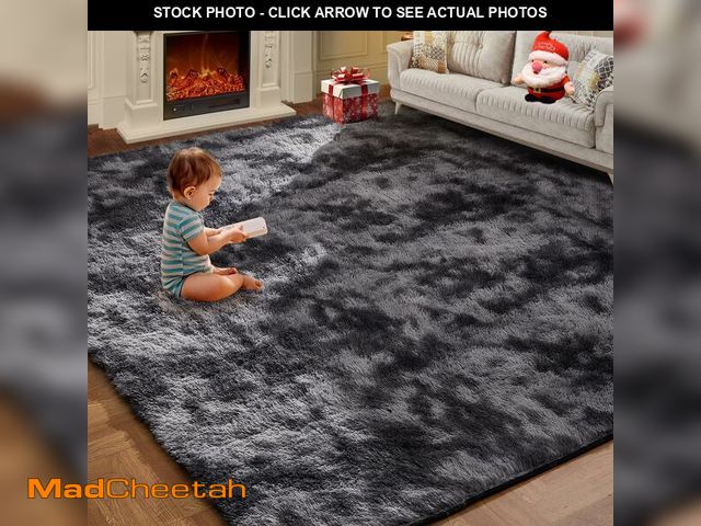 Lot 74-12458981 - Shag Area Rugs for Living Room 5x7 Feet, Upgrade Anti-Skid Rectangular Cozy Rug, Indoor Floor Carpet...