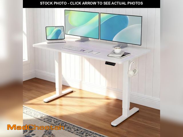 Lot 74-12401613 - INNOVAR Electric Standing Desk, Adjustable Height Stand up Desk, 48x24 Inches Sit Stand Home Office ...