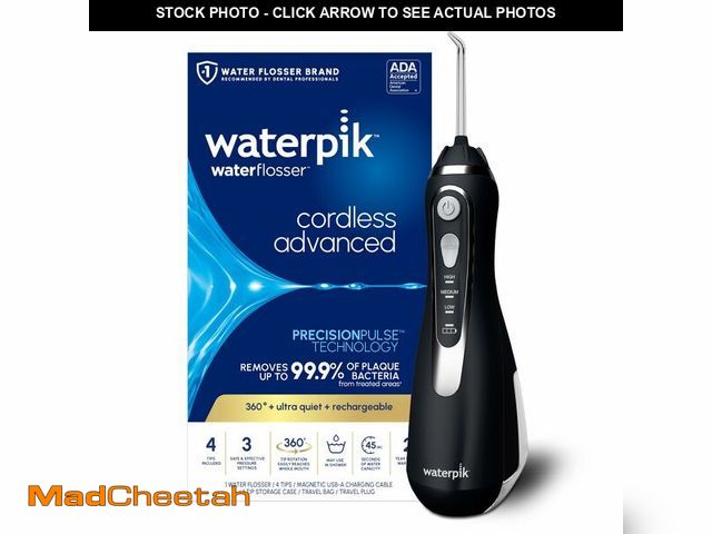 Lot 74-14341364 - Waterpik Cordless Advanced 2.0 Water Flosser For Teeth, Gums, Braces, Dental Care With Travel Bag an...