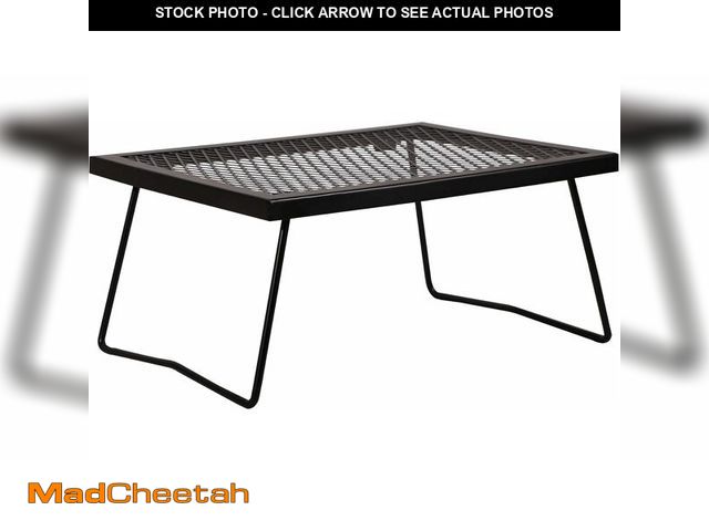 Lot 74-10825880 - REDCAMP Folding Campfire Grill Heavy Duty Steel Grate, Portable Camp Fire Cooking Racks for Over Fir...