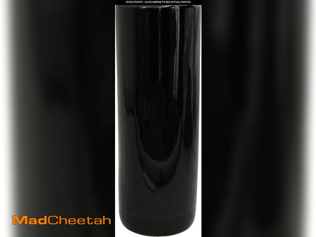 Lot 74-12098410 - Oriental Furniture 24" Solid Black Porcelain Umbrella Stand - UNUSED