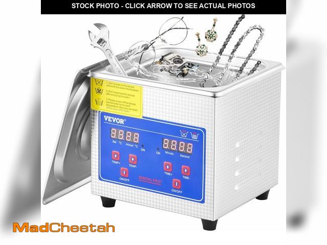 Lot 74-14349132 - VEVOR Ultrasonic Cleaner 1.3L Professional Ultrasonic Cleaner with Digital Timer 40kHz Excellent Ult...