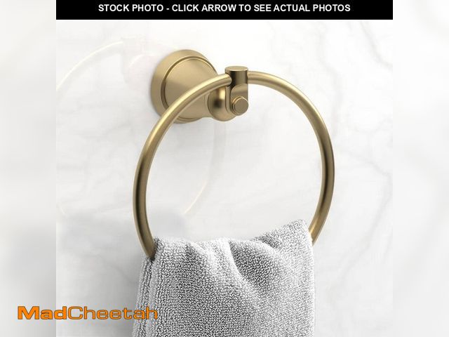 Lot 74-14222847 - Glacier Bay Junipine Wall Mounted Towel Ring in Brushed Gold - UNUSED
