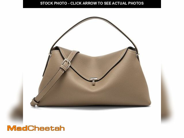 Lot 74-13994199 - NGGU Grey Leather Crossbody Bag for Women, Multiple Compartments for Everyday &amp; Travel - UNUSED