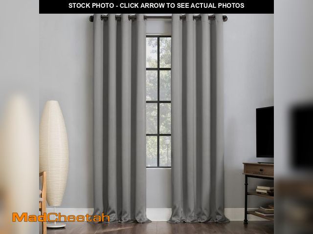 Lot 74-12313392 - Sun Zero Nordic 2-pack Theater Grade Extreme 100% Blackout Grommet Curtain Panel Pair, 52" x 96", Si...