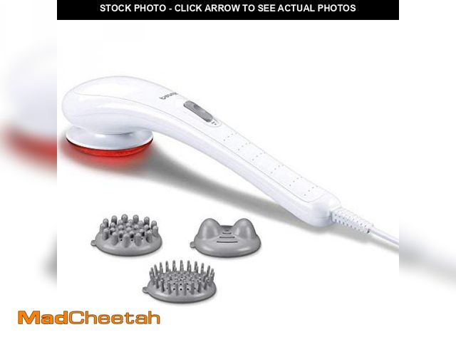 Lot 74-12324115 - Beurer Deep Tissue Massager | Handheld Massager | Neck and Back Massager with Heat | 3 Interchangeab...