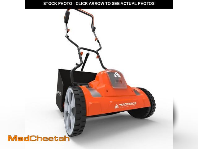 Lot 74-12269712 - Yard Force YF20vRX-RM2 Reel Mower Cordless Hybrid 15-inch 20V Lithium-Ion, 2 Battery, Compact Storag...