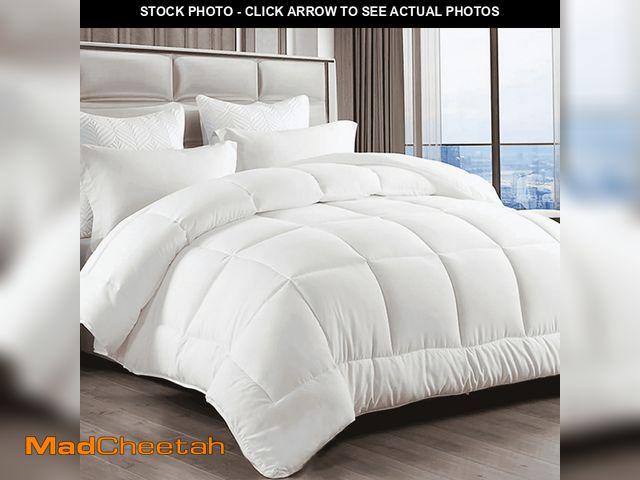 Lot 74-12836704 - EMONIA King Comforter Duvet Insert, All Season Quilted Down Alternative, Hotel Luxury Fluffy Soft Co...