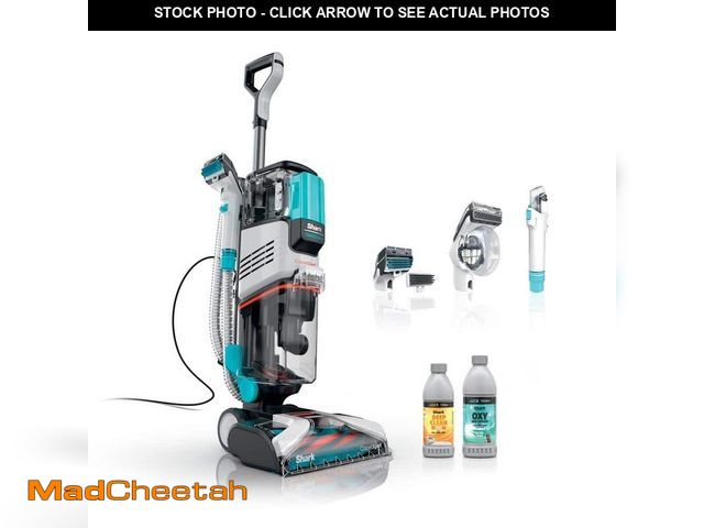 Lot 74-12767419 - *DIRTY/MISSING SHAMPOO* Shark CarpetXpert Upright Deep Carpet Cleaner Corded with StainStriker and S...