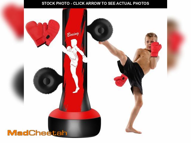 Lot 74-12716245 - Punching Bag for Kids Teens Boys Girls, 69" Kids Punching Bag with Focus Pads &amp; Gloves, Boxing B...