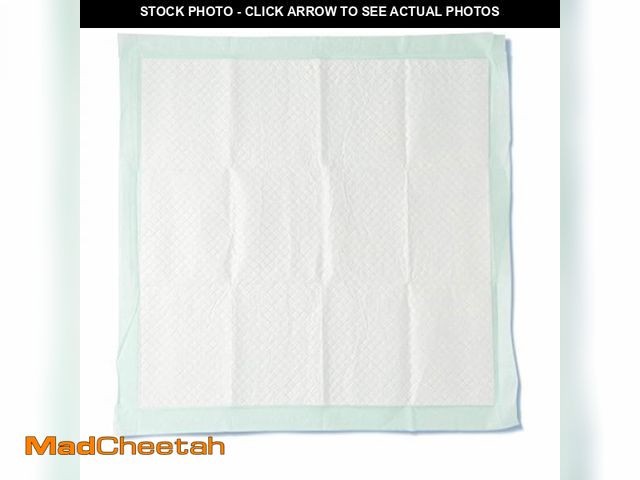 Lot 74-12137115 - Medline Super Absorbent Underpad, 36" x 36", 50 Count, Extra Large Disposable Incontinence Pads, Pro...