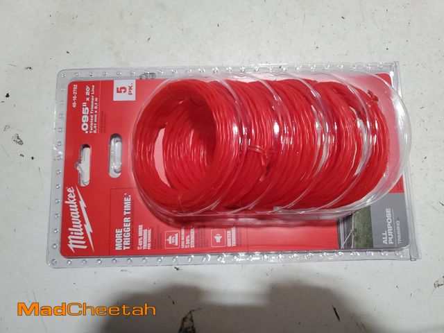 Lot 74-12671351 - Milwaukee 0.095 in. x 20 ft. Pre-Cut Trimmer Line (5-Pack) - UNUSED