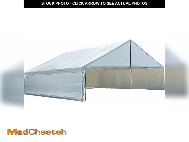 Lot 74-12664635 - (FRAME AND CANOPY SOLD SEPARATELY)ShelterLogic UltraMax Canopy Enclosure Kit, White, 30 x 30 ft. - U...