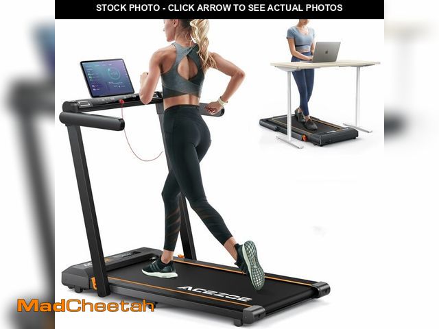 Lot 74-13089443 - Acezoe 2 in 1 Folding Treadmills for Home Small Office, 2.5HP Walking Pad Treadmill with Handle Bar,...