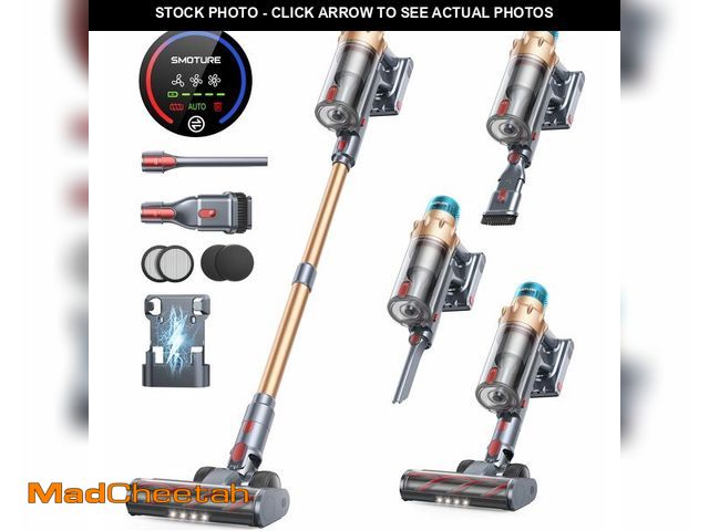 Lot 74-11548417 - Cordless Vacuum Cleaner, 550W 45KPA 60 Mins Runtime Self-Standing Vacuum Cleaners for Home, Stick Va...
