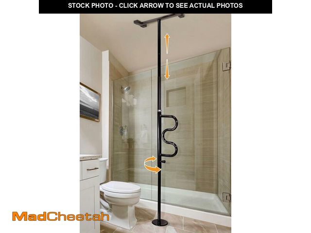 Lot 74-13419732 - Stander Wonder Pole, Security-Pole and Curve Grab Bar, Tension Mounted Floor to Ceiling Transfer-Pol...