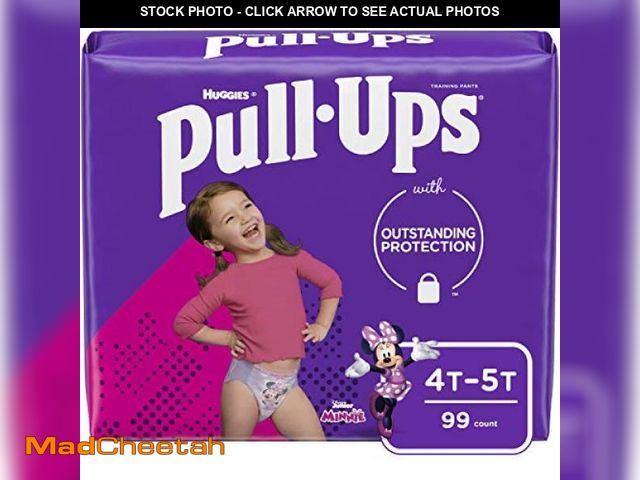 Lot 74-12510439 - Pull-Ups Girls' Potty Training Pants, Size 4T-5T Training Underwear (38-50 lbs), 99 Count (3 Packs o...