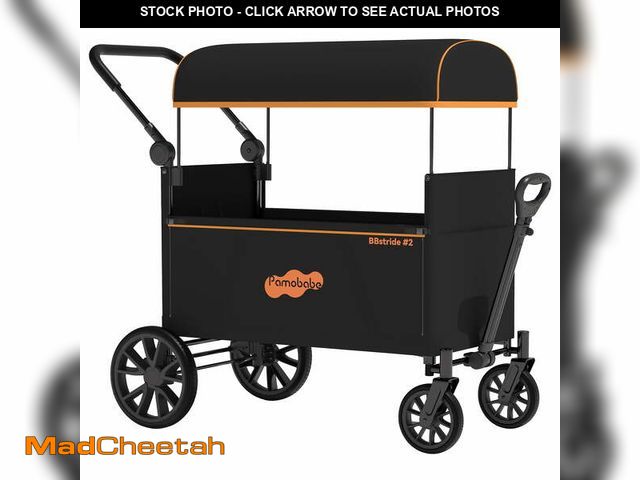 Lot 74-14307931 - Pamo Babe Wagon Stroller, 2-Seat and All-Terrain Wagon with Canopy, Adjustable Handlebar for Toddler...