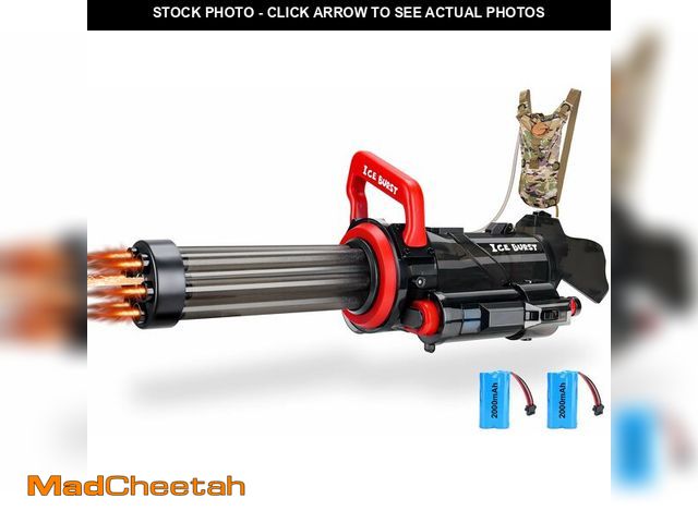 Lot 74-12456784 - Most Powerful Gatling Electric Water Gun with Flash Lights, High Powered Automatic Squirt Guns for A...