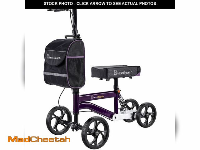 Lot 74-14072475 - BlessReach Knee Scooter Walker for Adults Foot Injuries Ankle Surgery, Knee Scooters for Adult, Fold...