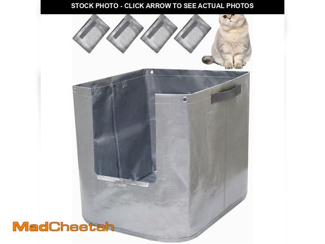Lot 74-14205460 - 4 Pack Reusable Cat Litter Liners D Compatible with Modkat XL Litter Box Type-D, Modkat Liners with ...