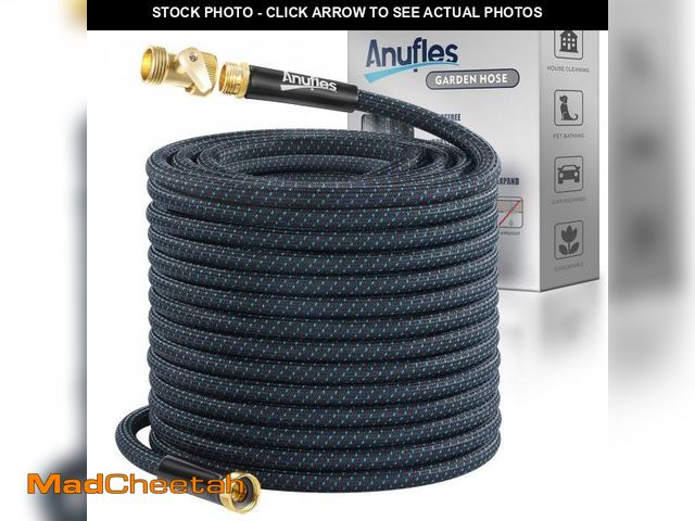 Lot 74-12306955 - Garden Hose 50FT, Lightweight 3-Layer PVC Flexible Water Hose, No Kink, Leak-Resistant, High-Pressur...