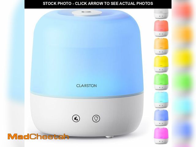 Lot 74-14424787 - Clarston Humidifiers for Bedroom, 2L Cool Mist Humidifier, 24dB Quiet Sleep - USED