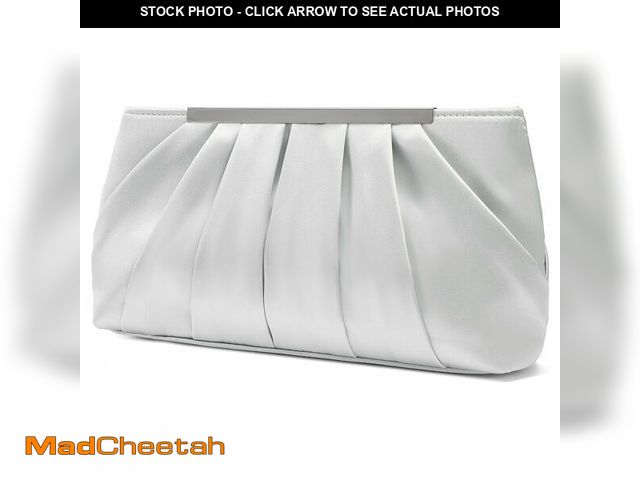 Lot 74-14301710 - RNIEGA Clutch Purses for Women Evening Bag Elegant Pleated Satin Formal Handbag Simple Classy Purse ...